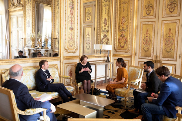 Meeting with the French President in support to the action of Nadia Murad, Nobel Peace Prize 2018