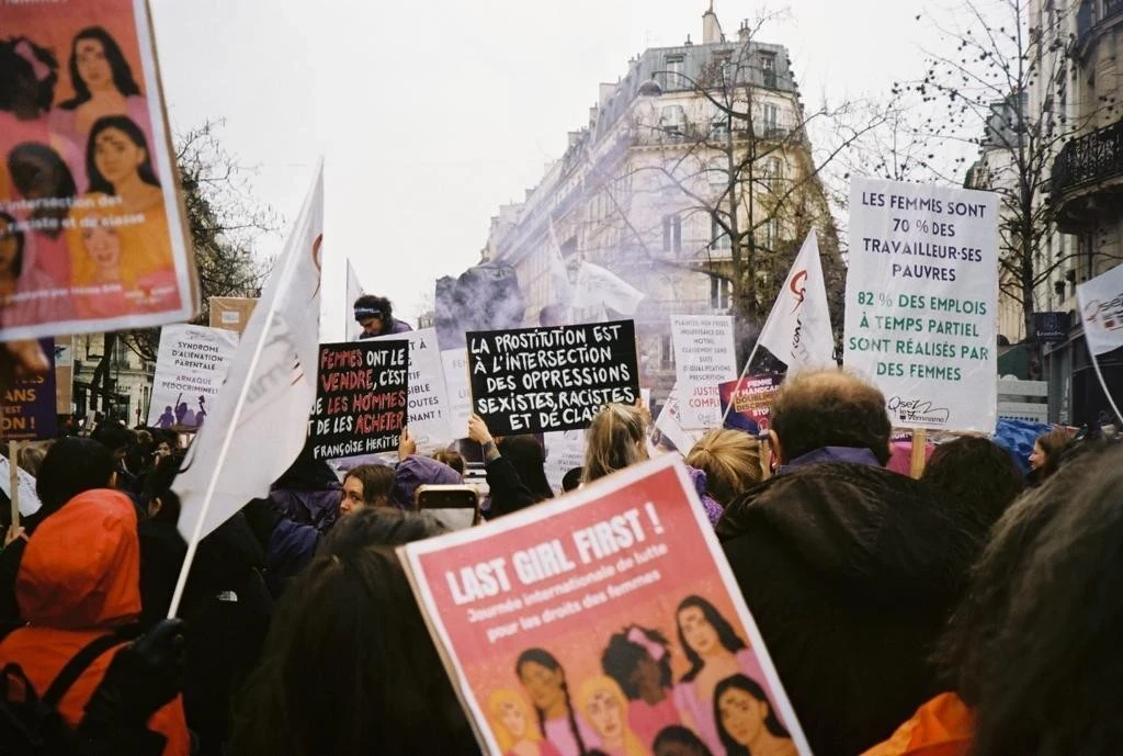 CAP International demonstration Paris France 2023 8 march