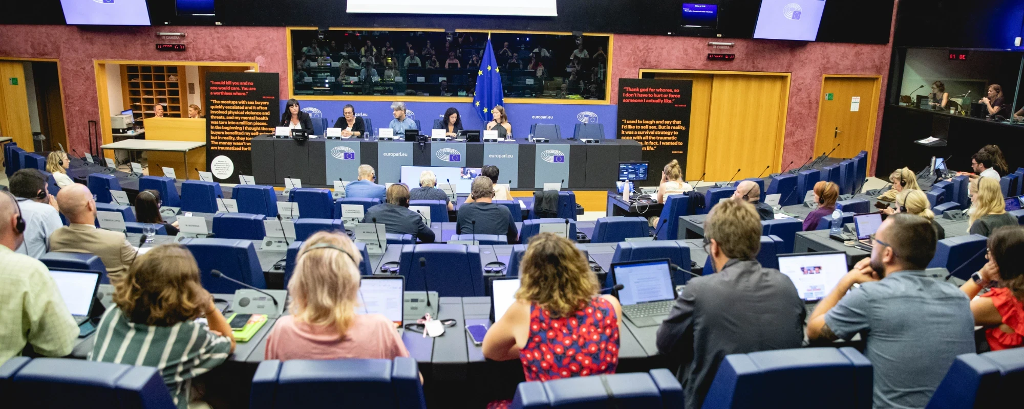 The European Parliament votes in favour of the abolition of prostitution in the EU!