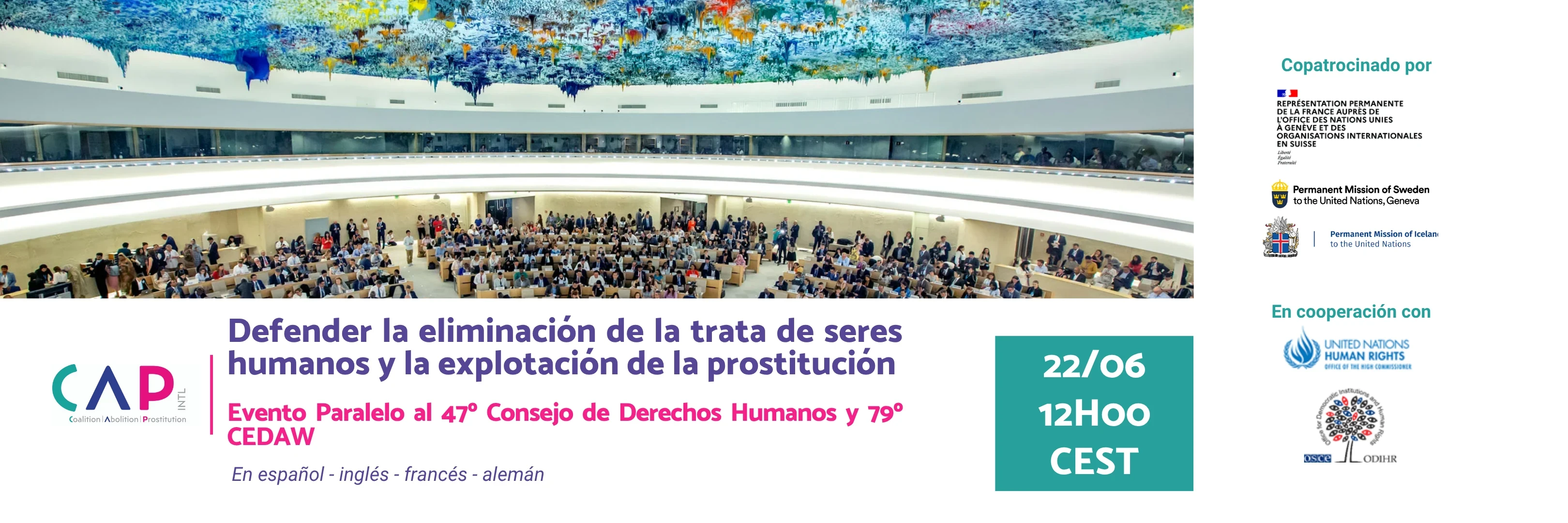 ¡Participa en el evento paralelo de CAP International!