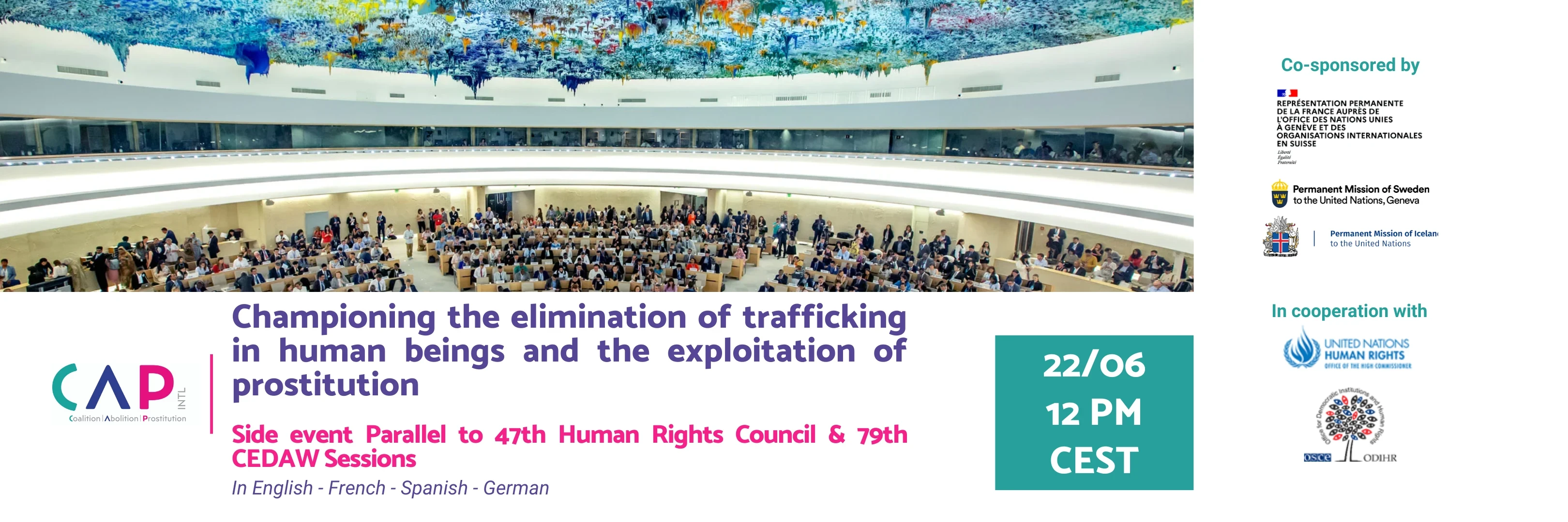 Participate to CAP International's side event!